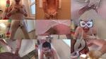 dirtyscatgirl  scat show in white nylons and white mask [HD 1280P]  