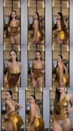Kate Kuray - Gold Dress Tease [FullHD 1080P]  (OnlyFans)
