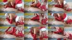 HisGloveLady - Double Orgasm Blowjob In Long Red Latex Gloves [FullHD 1920P]  