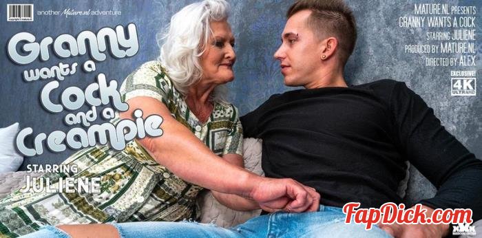Juliene (67)  - Granny Juliene is begging for a creampie from her toyboy [FullHD 1080p]