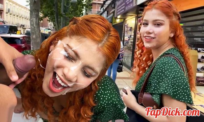 Marina Gold - Marina's CumWalk through Madrid [HD 720p]