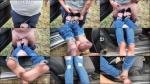 DirtyLubov - Outdoor Nylon Footjob Und Heels [HD 720P]  (MyDirtyHobby)