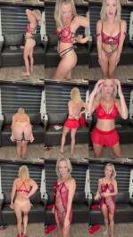 Vicky Stark - Try On Red Lingerie [FullHD 1080P]  (OnlyFans)