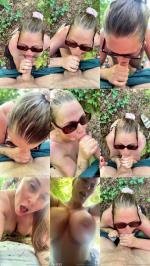 Ava Nicks - Outdoor Forest BJ And Fucking With Messy Finish [FullHD 1080P]  