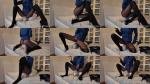 Ava Krass - facesitting in a blue jacket and black tights [FullHD 1920P]  