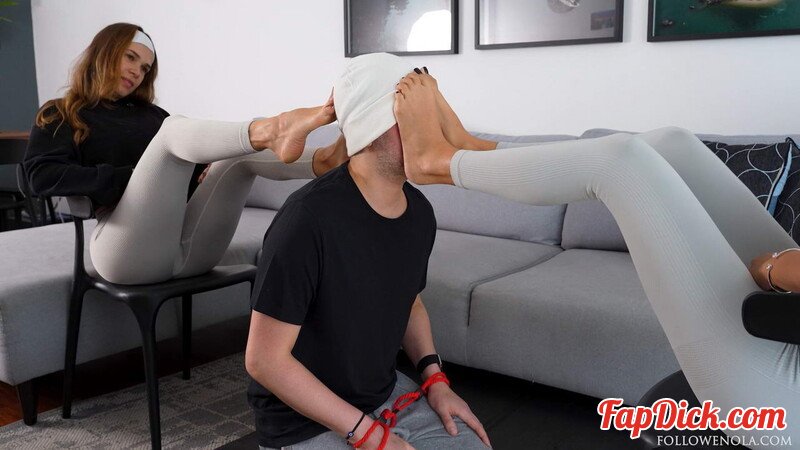 Mistress Enola Fetish: Tag-Team Foot Gagging - We Shared His Gag Reflex Like He Was Nothing - Extreme Deep Feet [FullHD 1080P]  